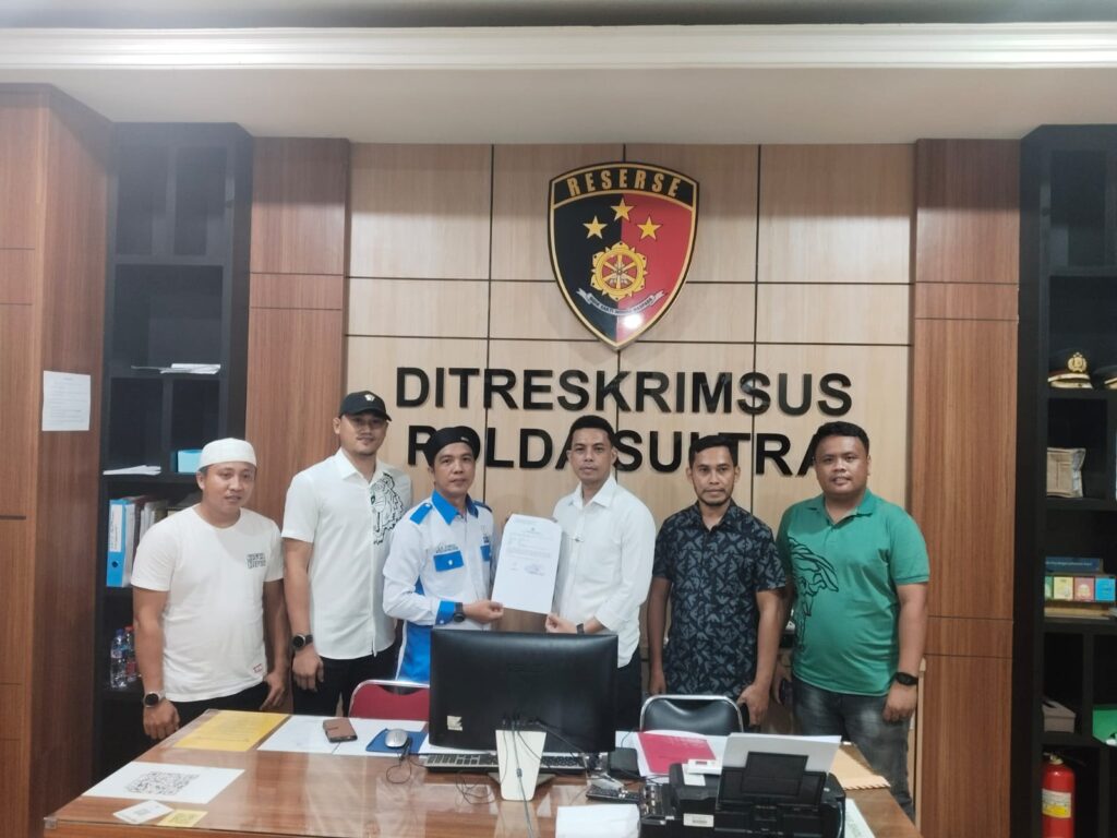 Pengurus DPD PPWI Sultra Resmi Melaporkan Dugaan Penyelewengan Anggaran Dana Hibah Oleh Bawaslu Konsel  di Polda Sultra