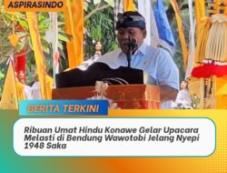 Ribuan Umat Hindu Konawe Gelar Upacara Melasti di Bendung Wawotobi Jelang Nyepi 1948 Saka